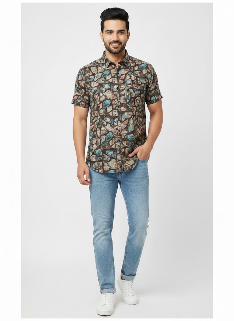 Men’s Regular Collar half sleeve shirt for summer RGCCHS-20